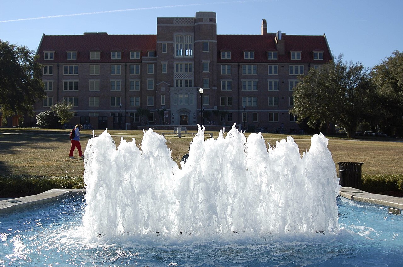 Fountain in FSU, Tallahassee, Florida, Florida State University