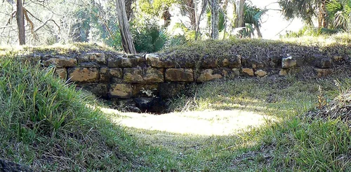 StMarks FrtBombproof Wall, San Marcos de Apalache Historic State Park